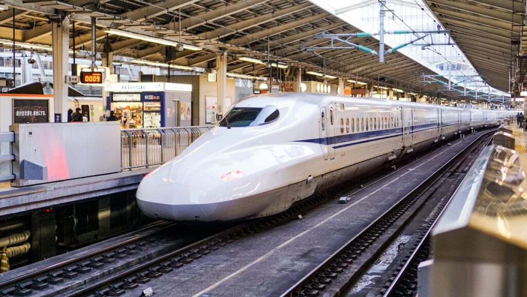 Shinkansen from Tokyo to Kyoto
