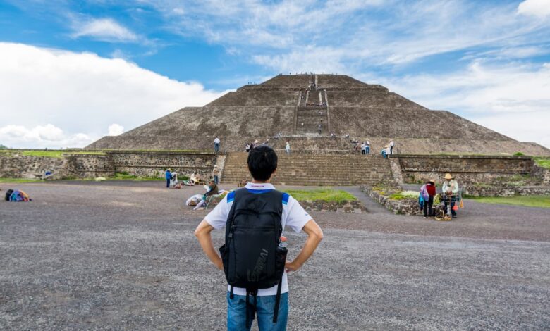 Chinese Pyramids Tourist Mesoamerican pyramids in Teotihuacan