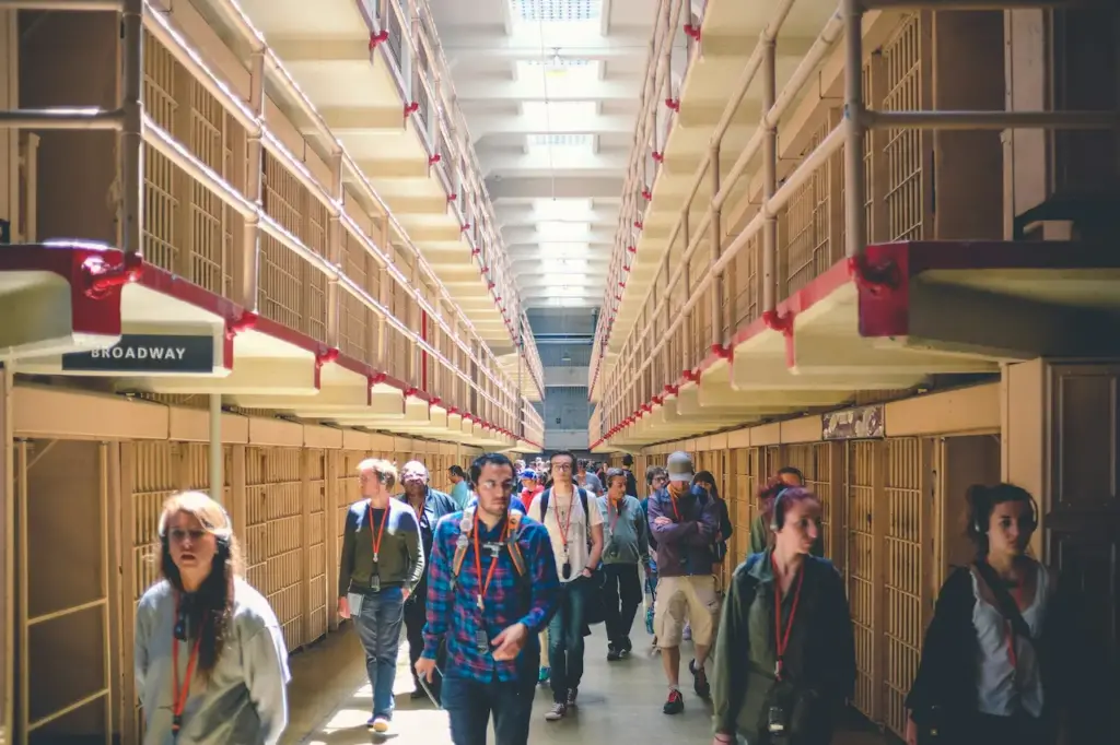 Alcatraz Prison Tourist Attraction From Inside