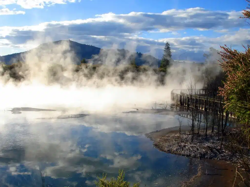 Geothermal Activity in Kuirau Park, Rotorua, New Zealand