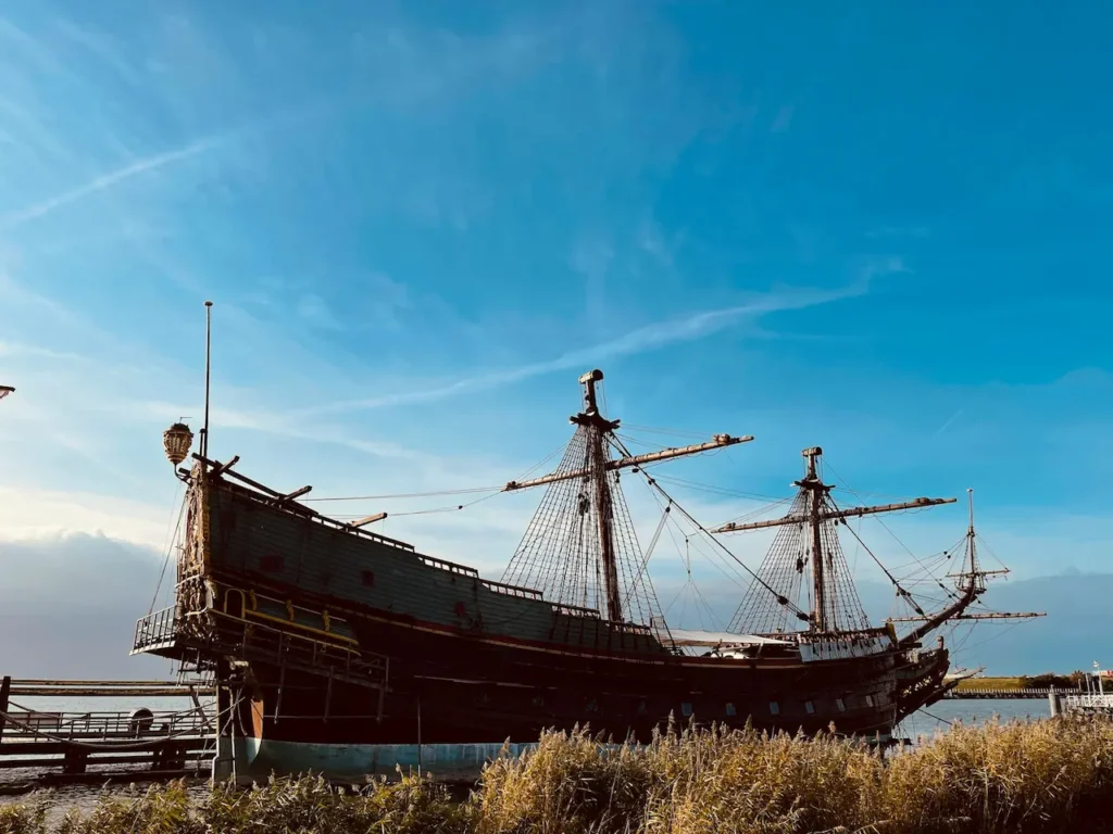 Old British Ships Dock on The Bay