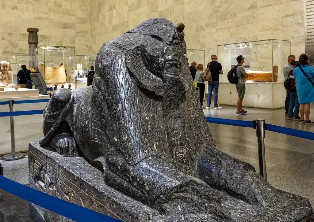 A Black Granite Sphinx of King Amenemhat III