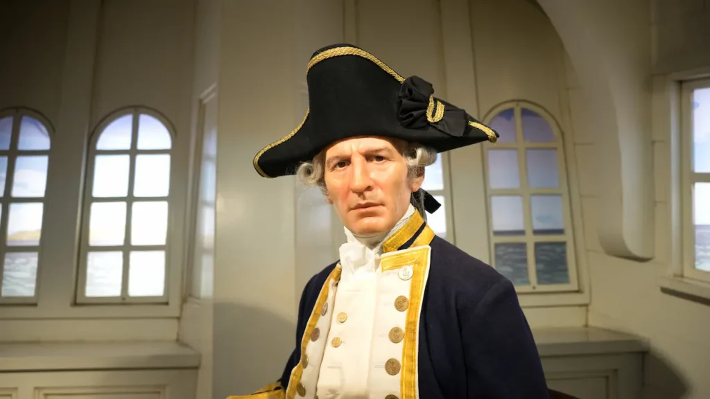 Wax Statue of British Explorer Captain Cook