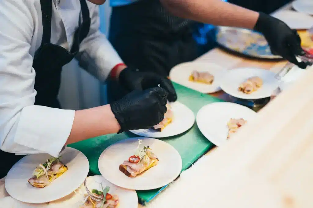 A Chef Preparing a Dish