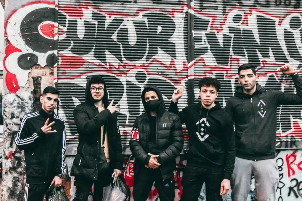 A Group of Young Men Standing Next to each Other
