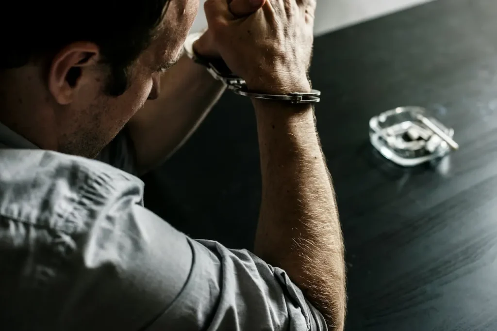A Man with Handcuff