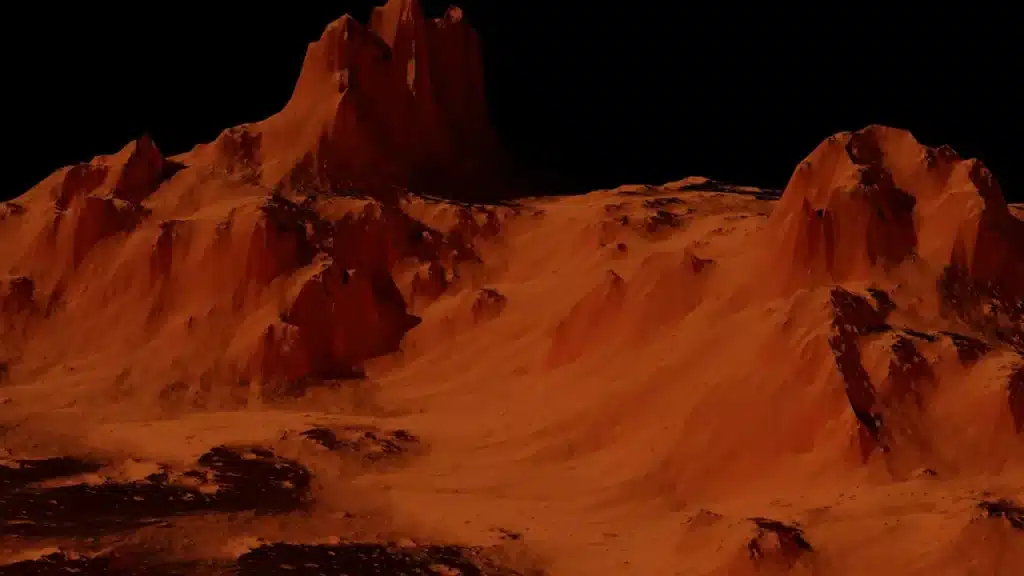 Giant Mountains in Mars