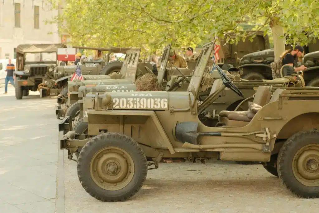 Vintage Military Jeeps Used in World War II