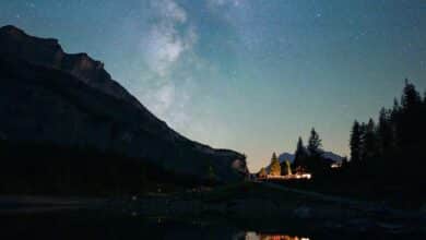 Cosmos Spacetime Odyssey: 036 Milky Way During Perseids Seen From Oeschinensee With Wa
